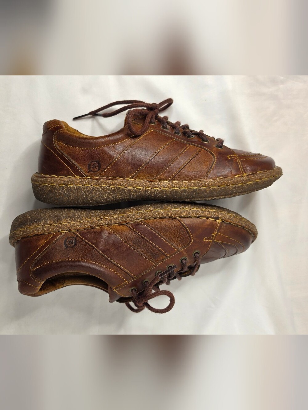 Born Womens Melissa Brown Leather Oxford Lace Up Shoes Size 7M EU38 Handcrafted - Picture 7 of 10
